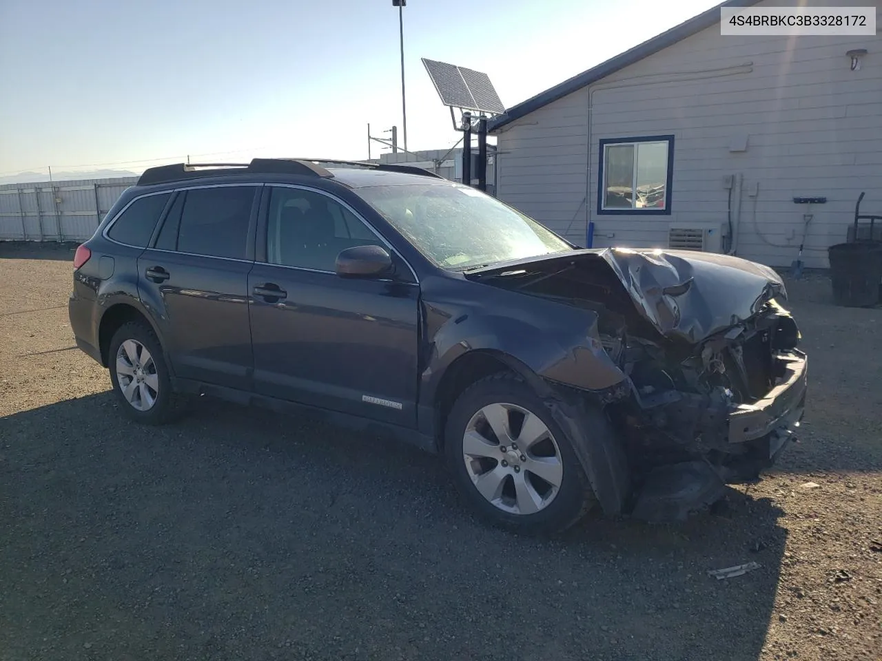 2011 Subaru Outback 2.5I Limited VIN: 4S4BRBKC3B3328172 Lot: 47348024