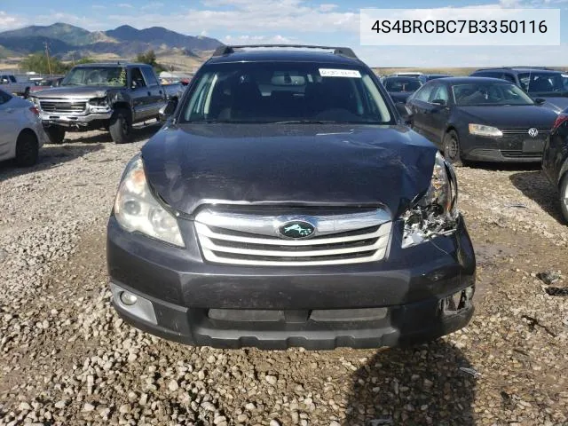 2011 Subaru Outback 2.5I Premium VIN: 4S4BRCBC7B3350116 Lot: 53515434