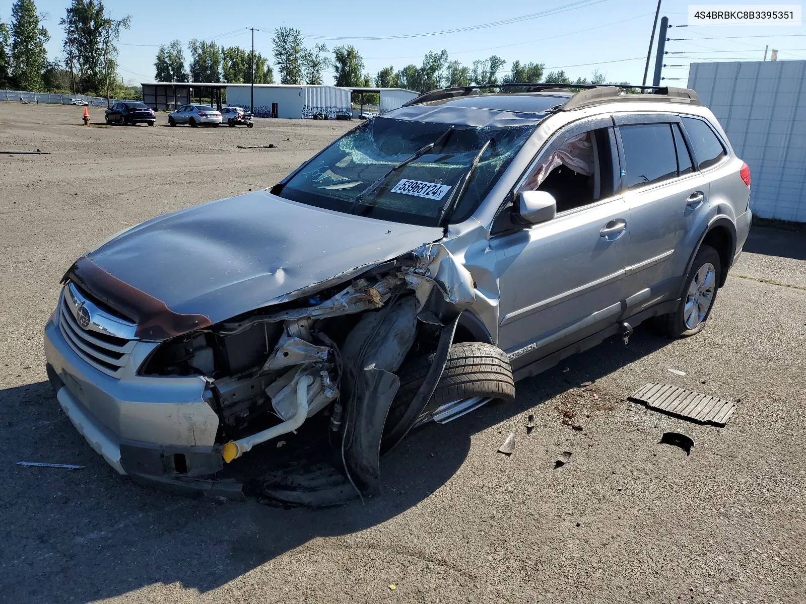 2011 Subaru Outback 2.5I Limited VIN: 4S4BRBKC8B3395351 Lot: 53968124