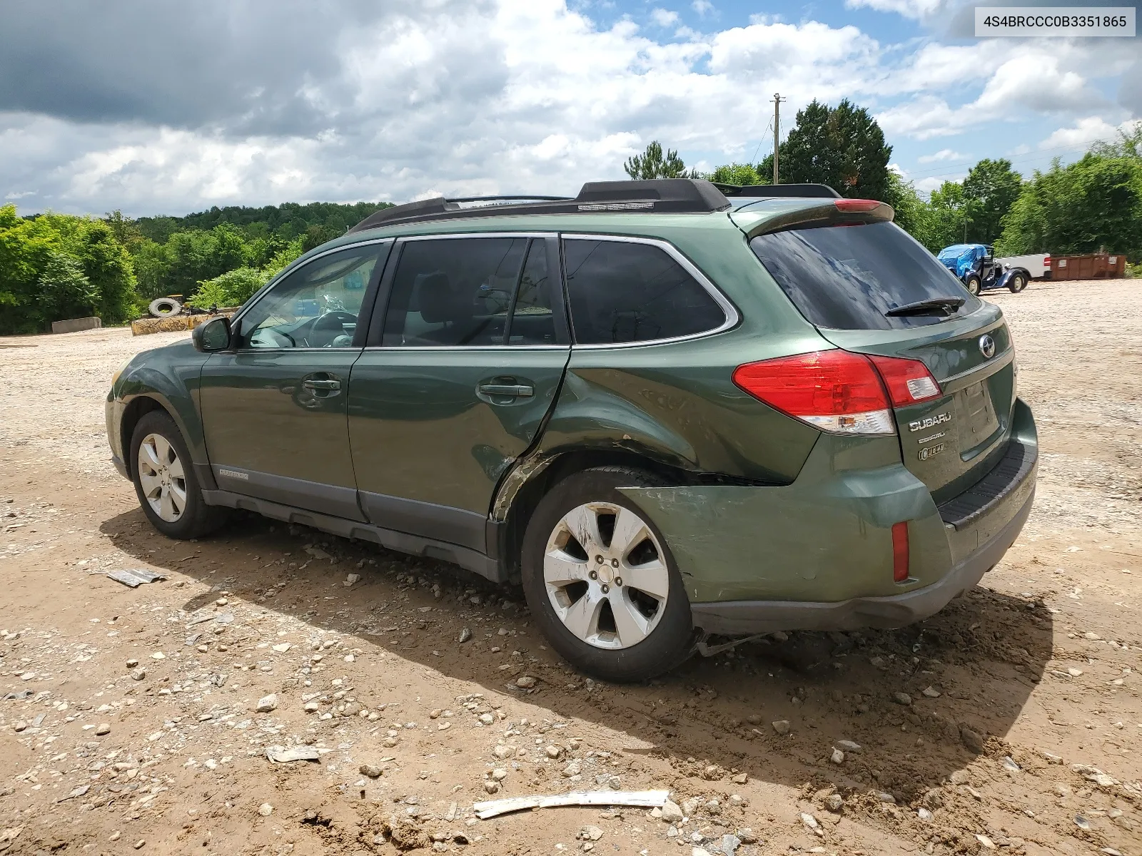 2011 Subaru Outback 2.5I Premium VIN: 4S4BRCCC0B3351865 Lot: 55402874