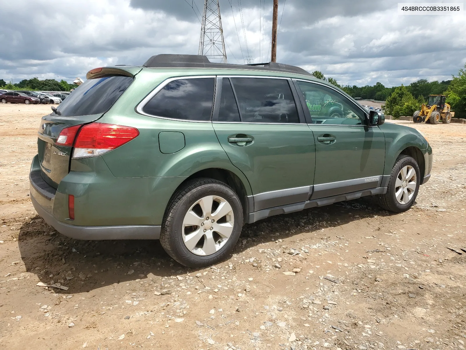 2011 Subaru Outback 2.5I Premium VIN: 4S4BRCCC0B3351865 Lot: 55402874