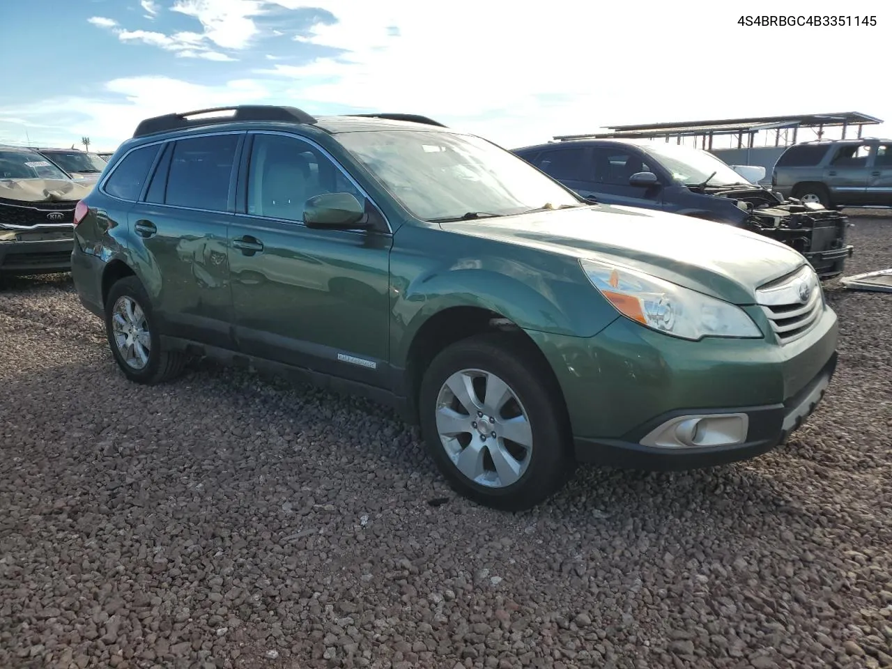 2011 Subaru Outback 2.5I Premium VIN: 4S4BRBGC4B3351145 Lot: 60728664