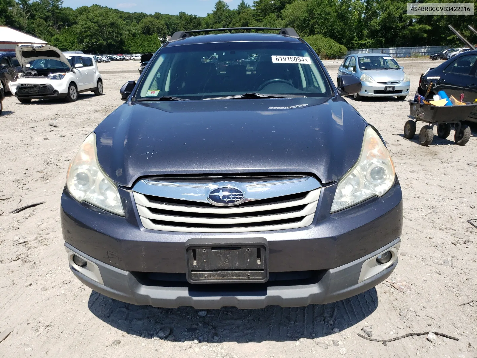 2011 Subaru Outback 2.5I Premium VIN: 4S4BRBCC9B3422216 Lot: 61916094