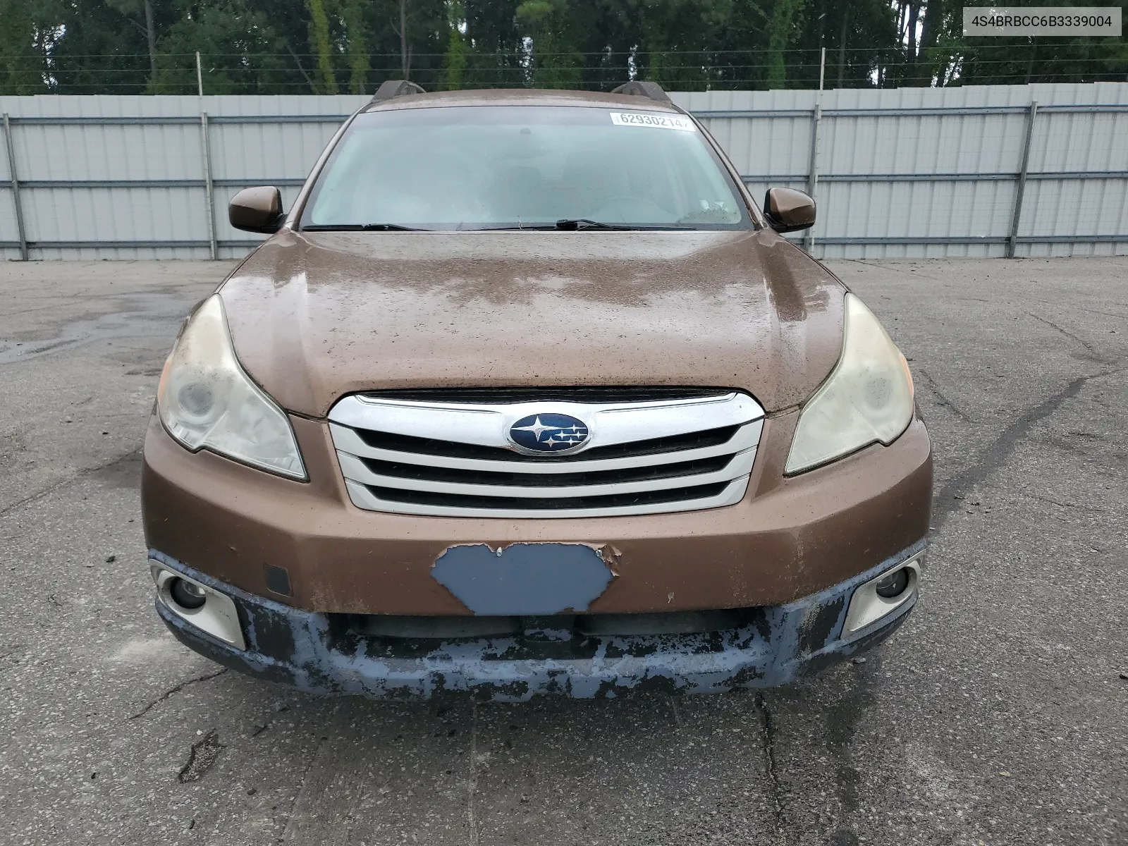 2011 Subaru Outback 2.5I Premium VIN: 4S4BRBCC6B3339004 Lot: 62930214