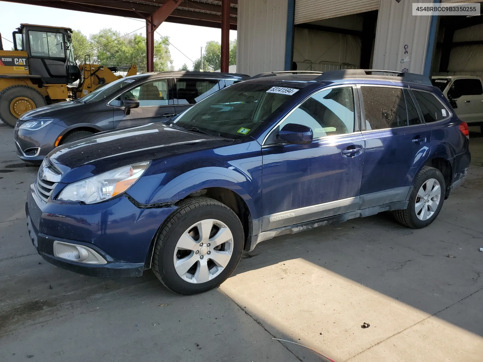 2011 Subaru Outback 2.5I Premium VIN: 4S4BRBCC9B3350255 Lot: 63141594