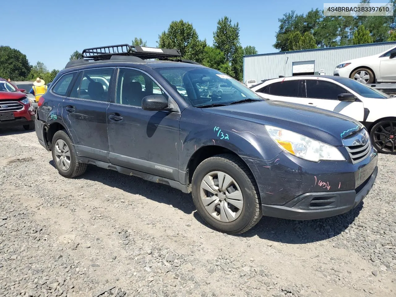 2011 Subaru Outback 2.5I VIN: 4S4BRBAC3B3397610 Lot: 63245744