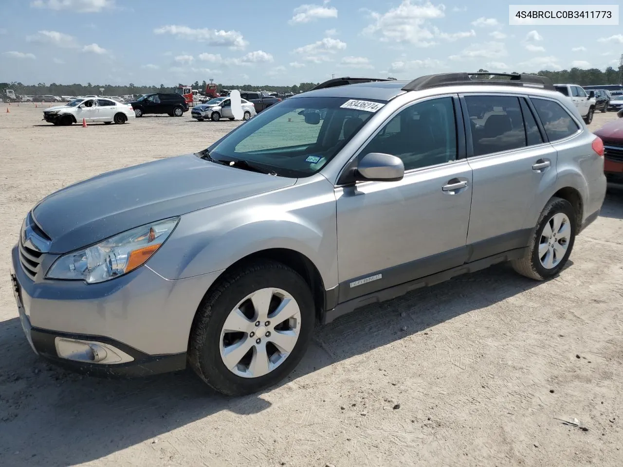 2011 Subaru Outback 2.5I Limited VIN: 4S4BRCLC0B3411773 Lot: 63436274