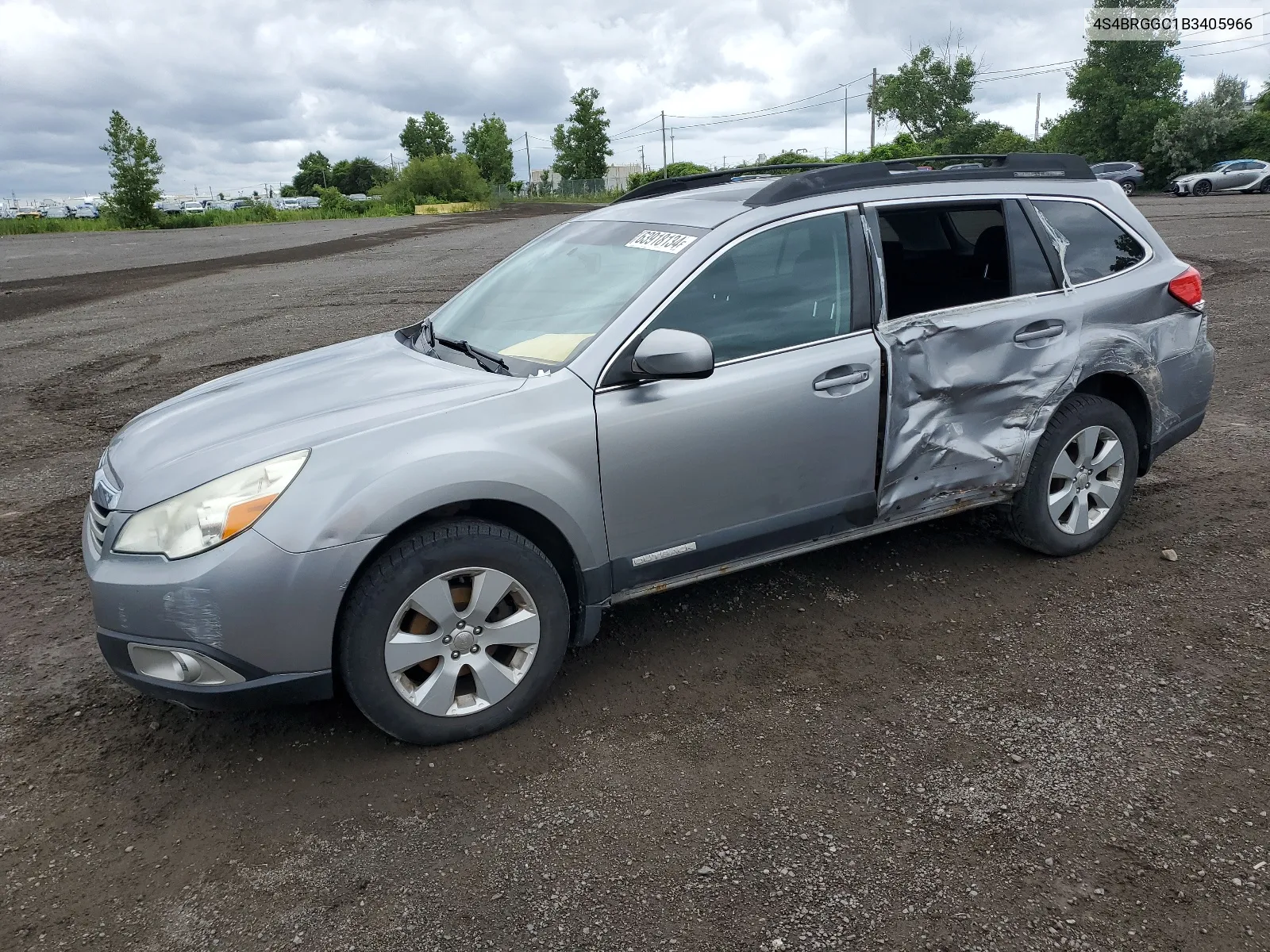 2011 Subaru Outback 2.5I Premium VIN: 4S4BRGGC1B3405966 Lot: 63918134