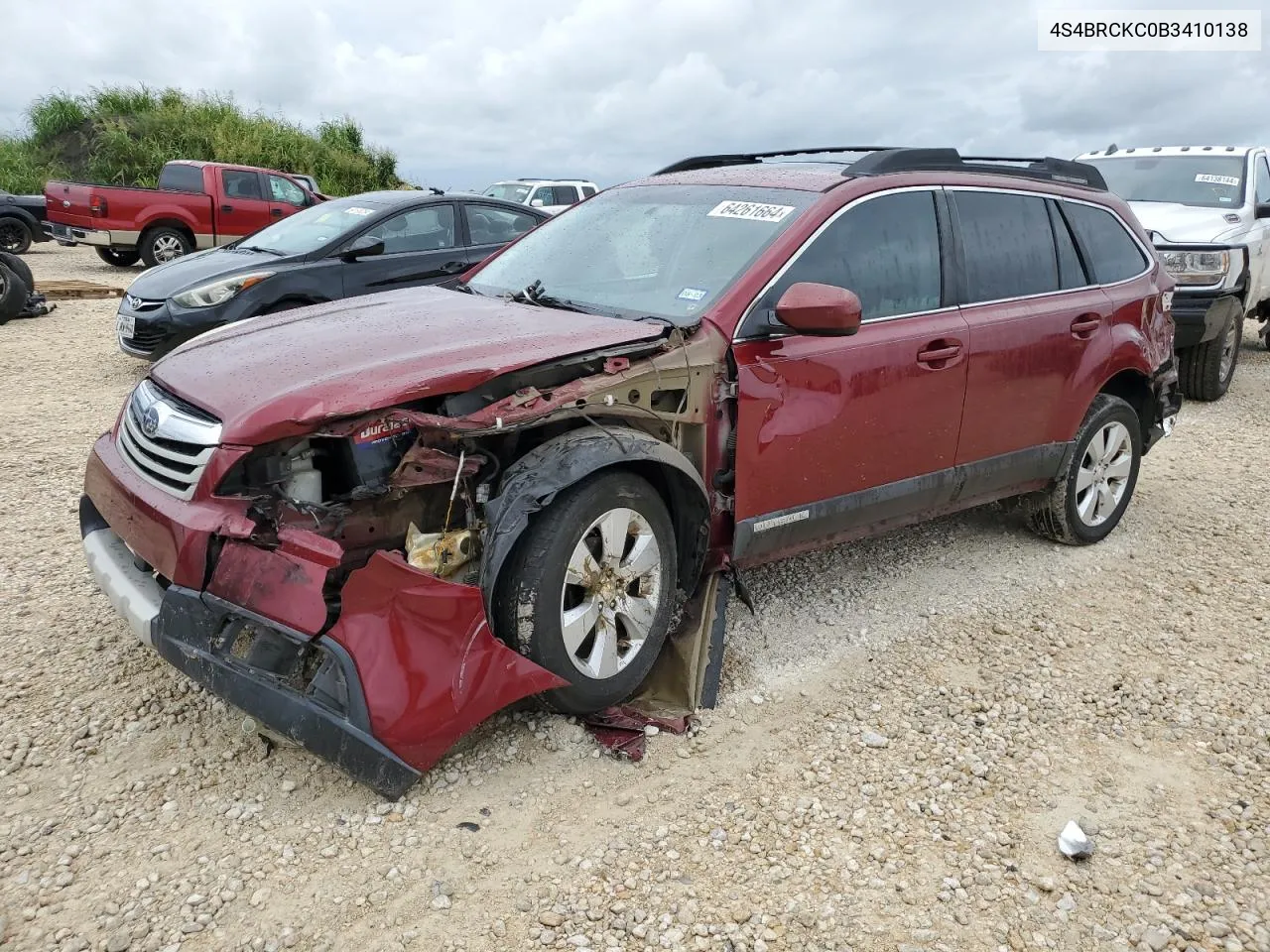 4S4BRCKC0B3410138 2011 Subaru Outback 2.5I Limited