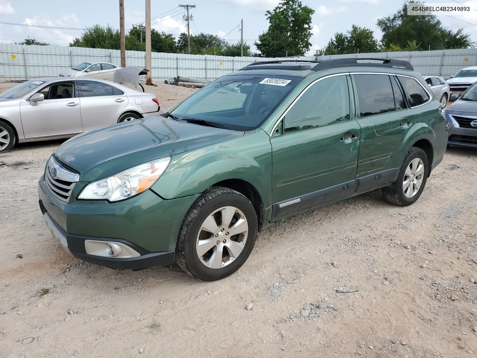 2011 Subaru Outback 3.6R Limited VIN: 4S4BRELC4B2349893 Lot: 65039234