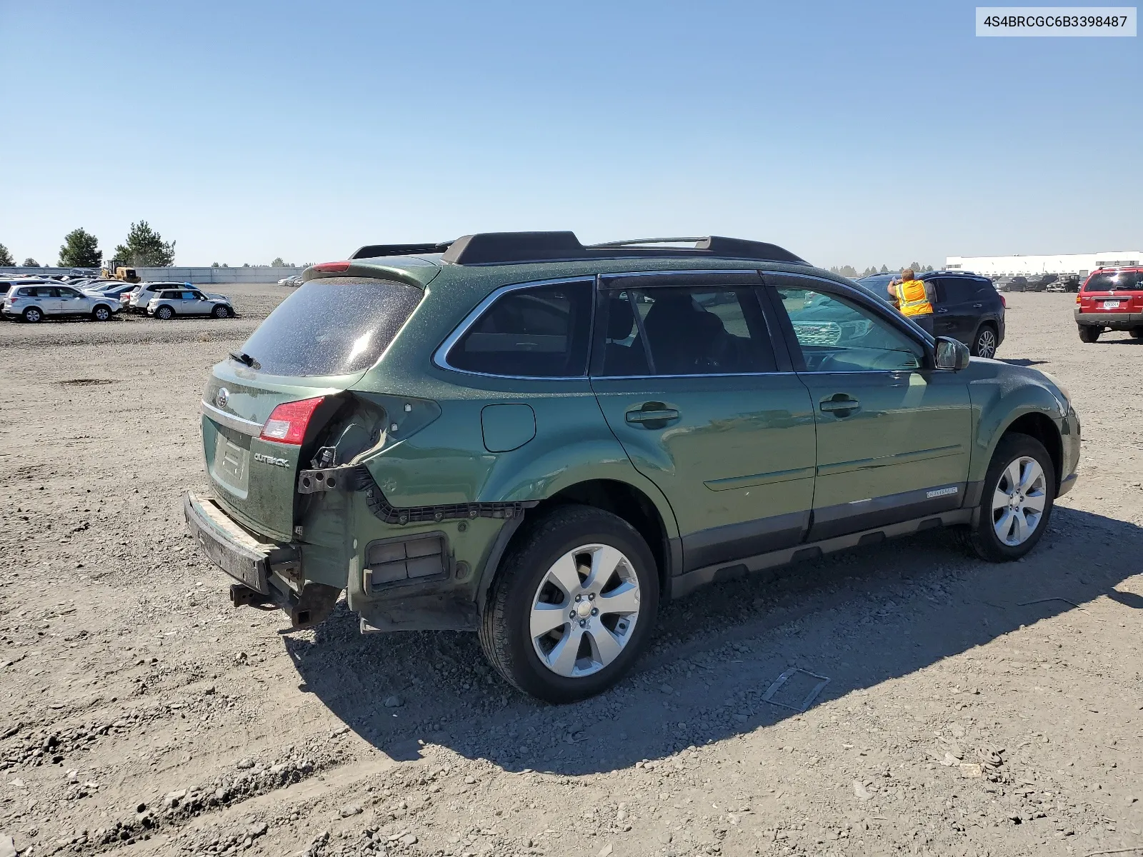 2011 Subaru Outback 2.5I Premium VIN: 4S4BRCGC6B3398487 Lot: 65438394