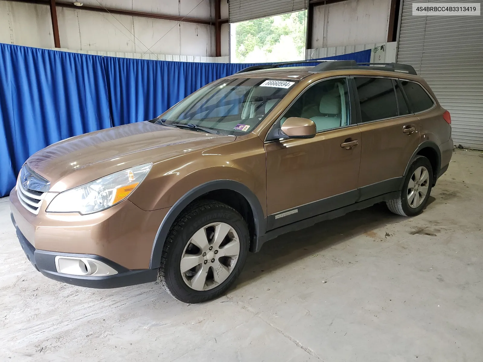 2011 Subaru Outback 2.5I Premium VIN: 4S4BRBCC4B3313419 Lot: 66660594