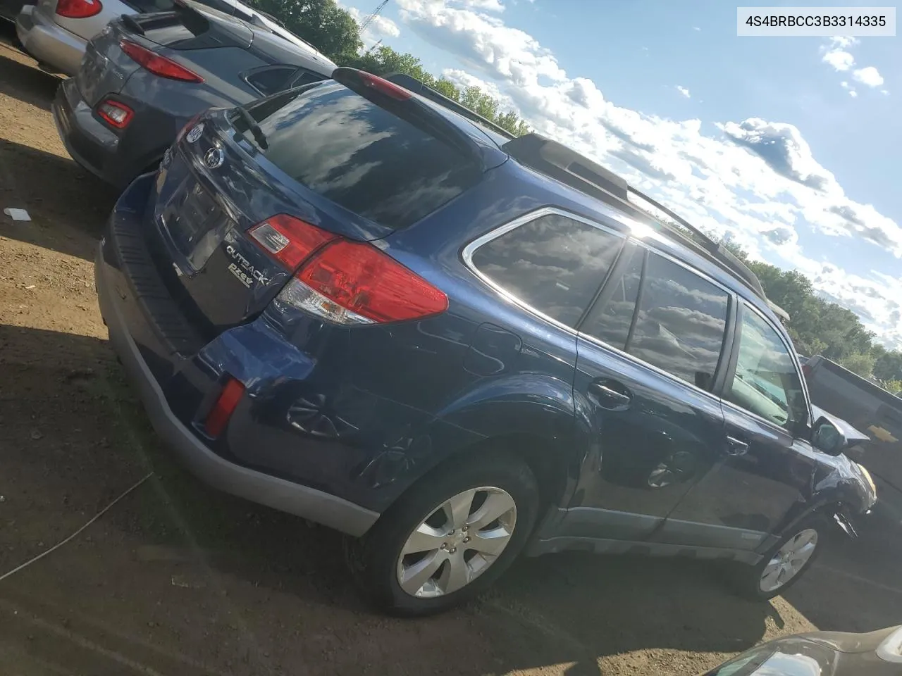 2011 Subaru Outback 2.5I Premium VIN: 4S4BRBCC3B3314335 Lot: 67037254