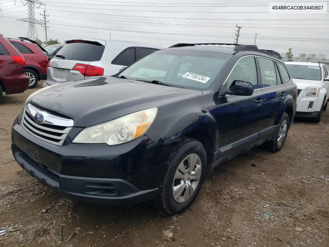 2011 Subaru Outback 2.5I VIN: 4S4BRCAC0B3440807 Lot: 67156134