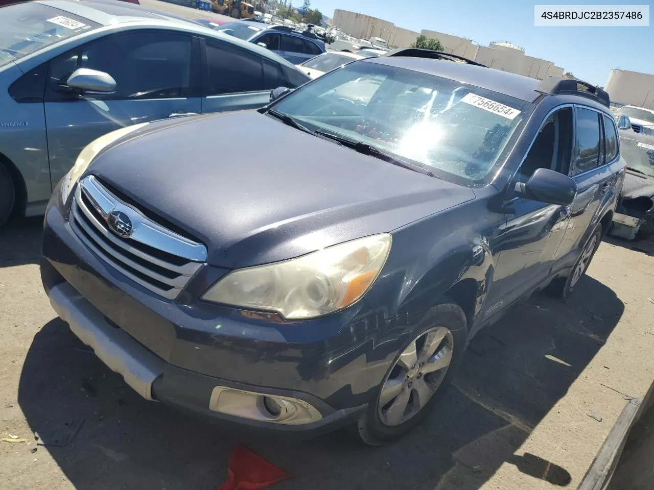 4S4BRDJC2B2357486 2011 Subaru Outback 3.6R Limited