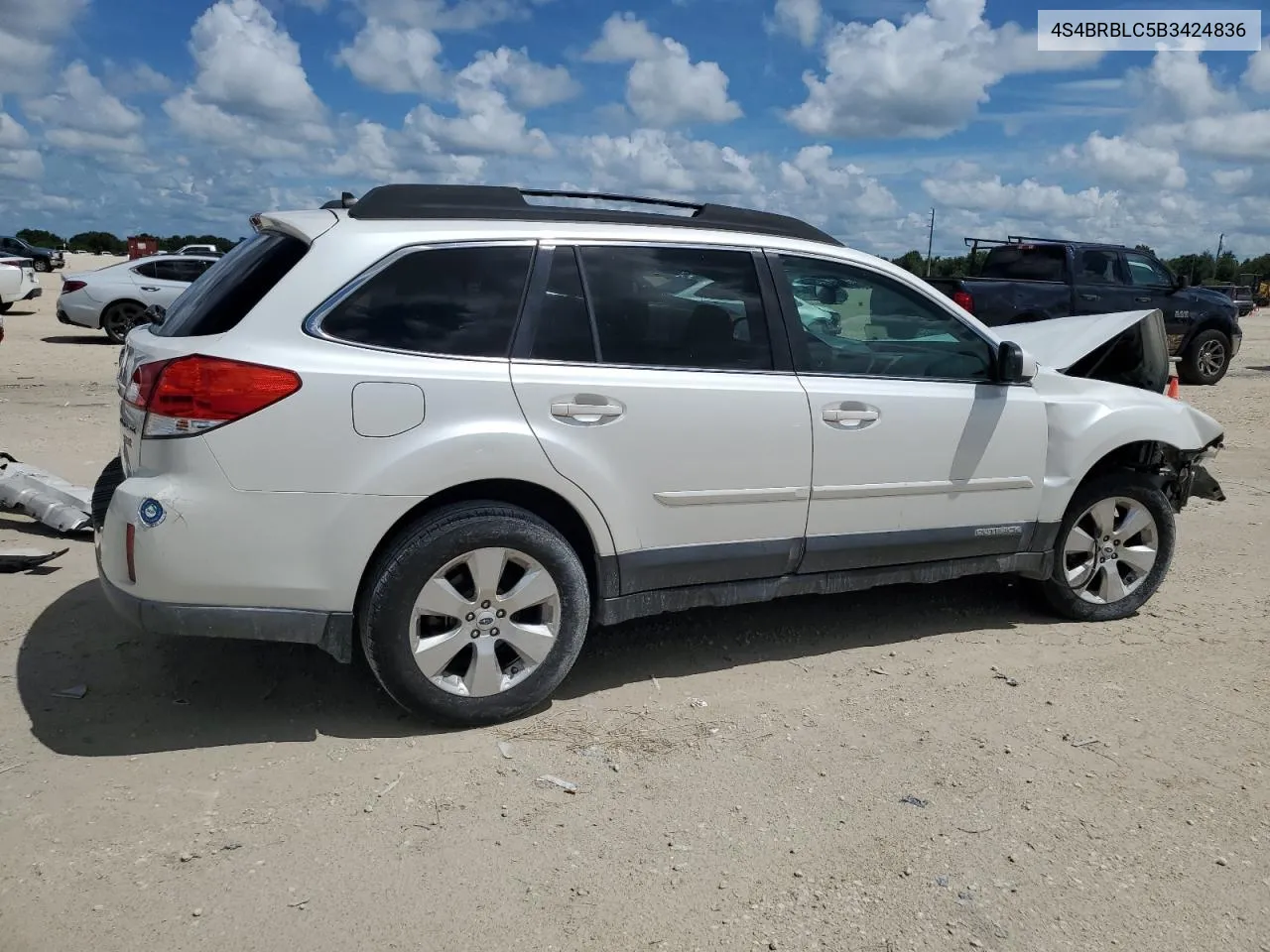 4S4BRBLC5B3424836 2011 Subaru Outback 2.5I Limited