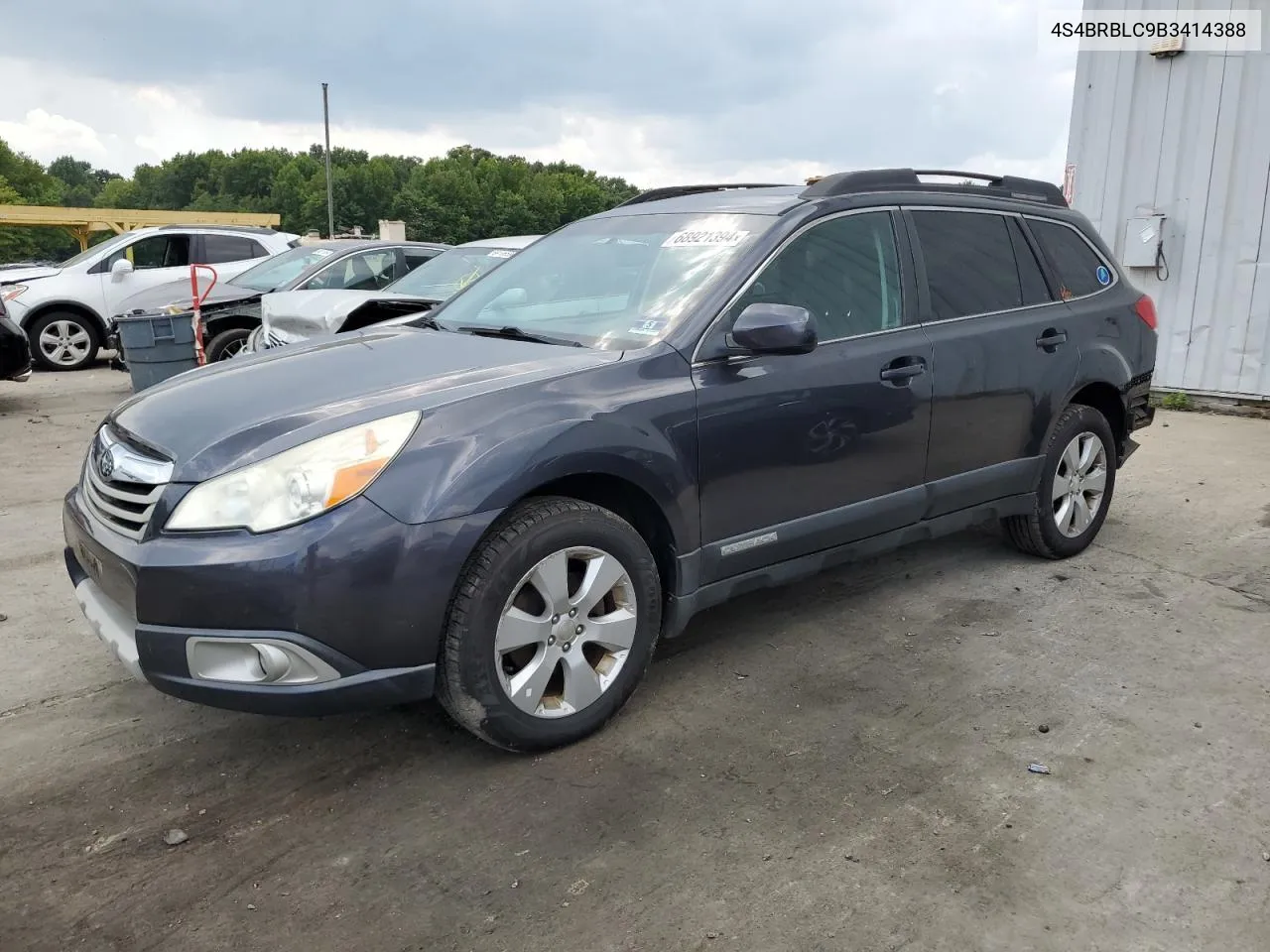 4S4BRBLC9B3414388 2011 Subaru Outback 2.5I Limited