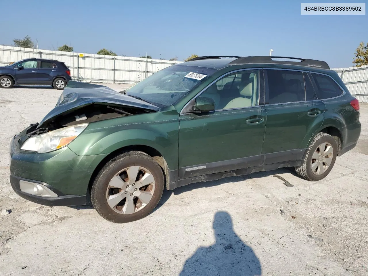 2011 Subaru Outback 2.5I Premium VIN: 4S4BRBCC8B3389502 Lot: 69273204