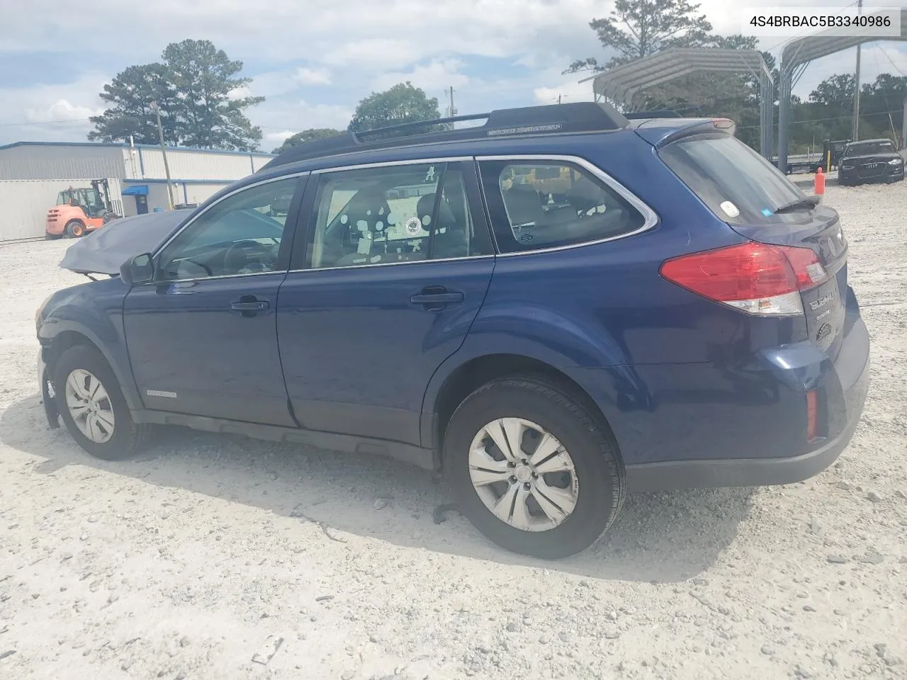 2011 Subaru Outback 2.5I VIN: 4S4BRBAC5B3340986 Lot: 70099834