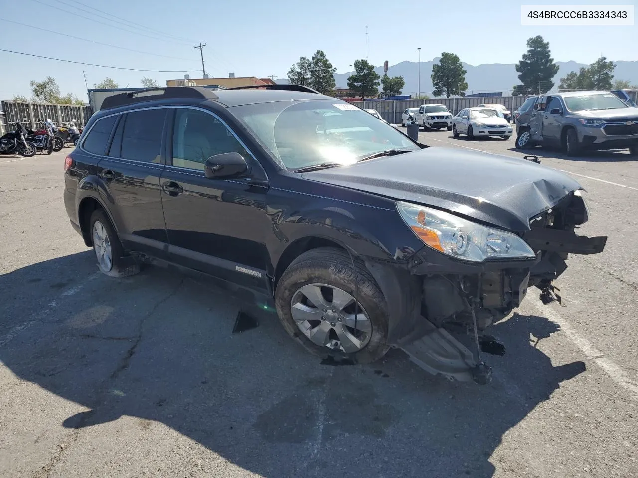 2011 Subaru Outback 2.5I Premium VIN: 4S4BRCCC6B3334343 Lot: 70826394