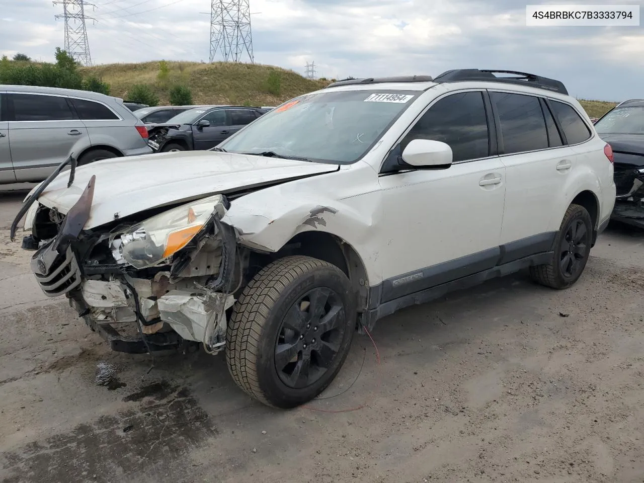 2011 Subaru Outback 2.5I Limited VIN: 4S4BRBKC7B3333794 Lot: 71114954