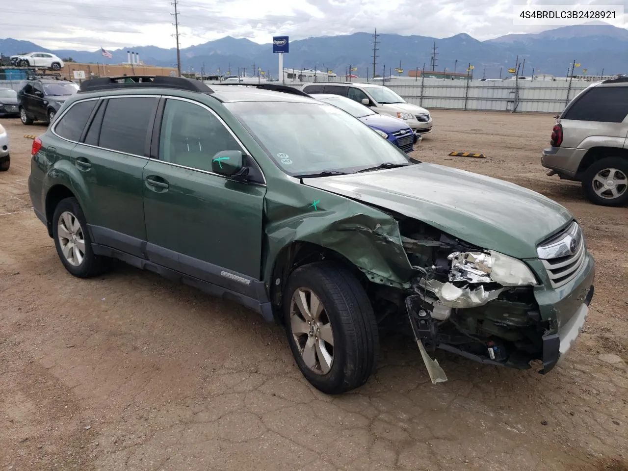 4S4BRDLC3B2428921 2011 Subaru Outback 3.6R Limited