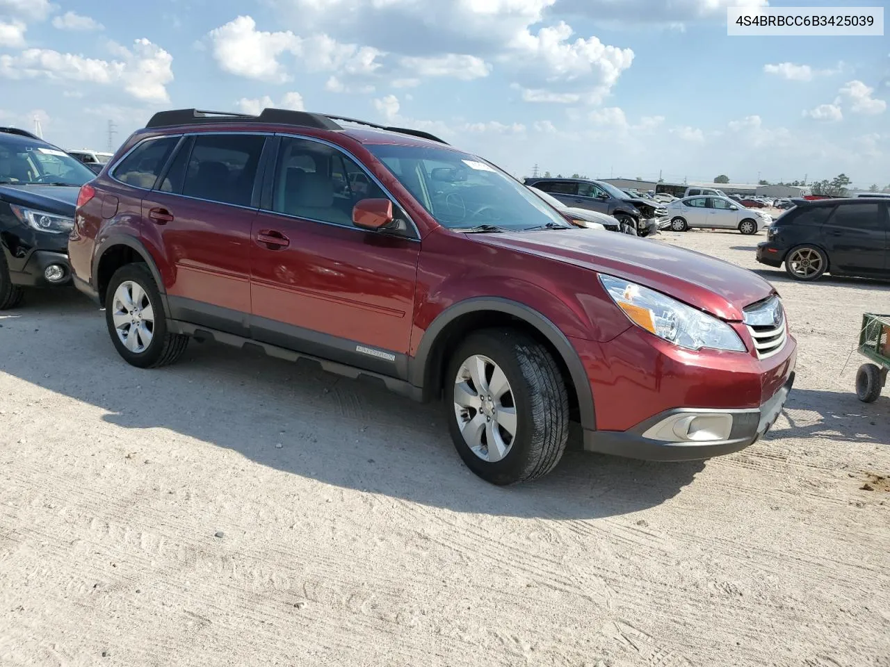 2011 Subaru Outback 2.5I Premium VIN: 4S4BRBCC6B3425039 Lot: 72218284