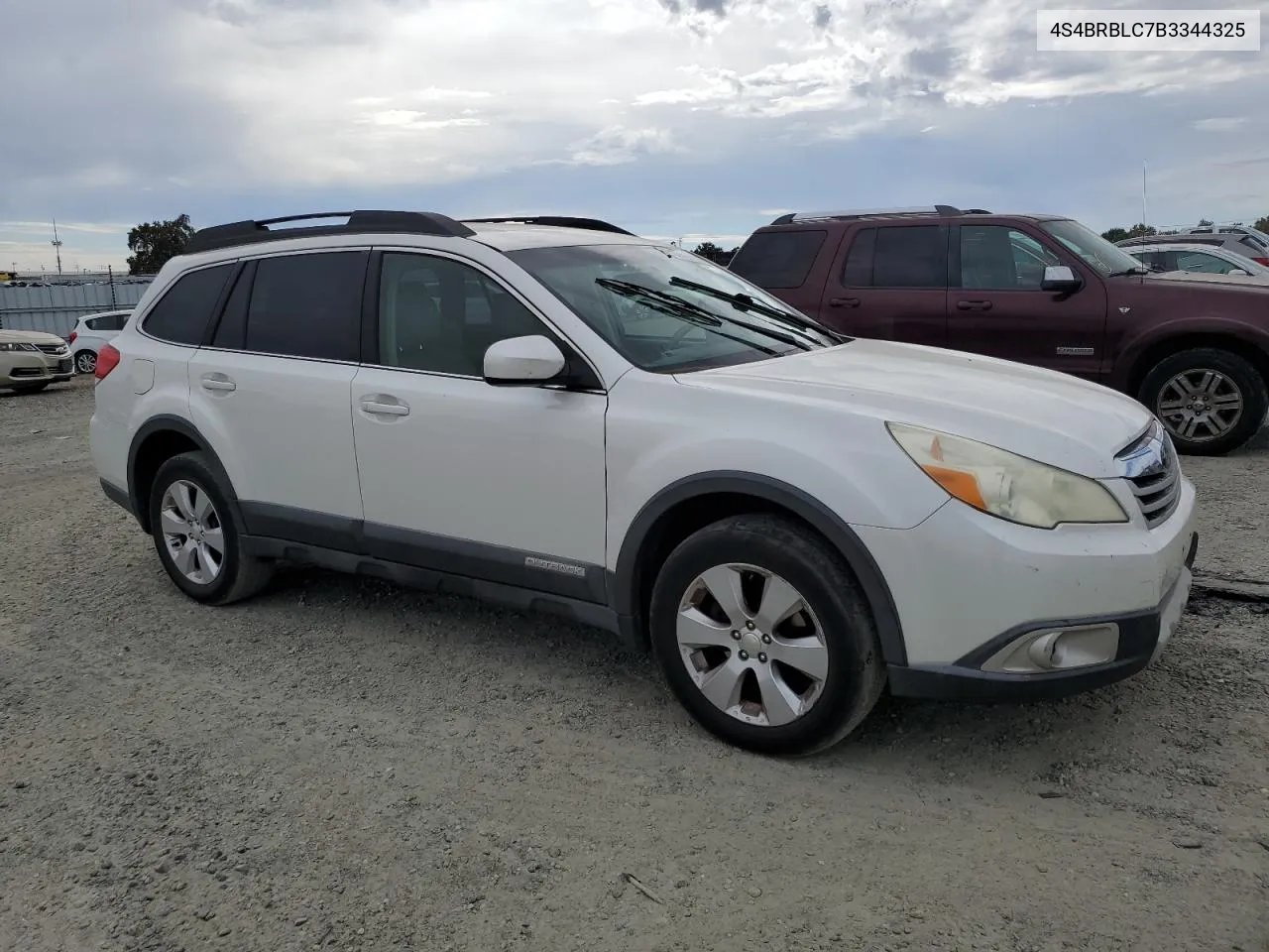 4S4BRBLC7B3344325 2011 Subaru Outback 2.5I Limited