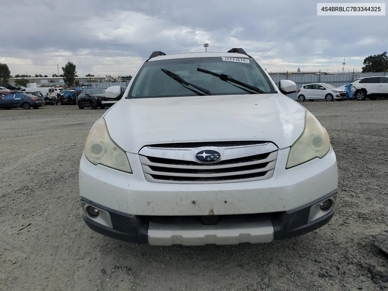 2011 Subaru Outback 2.5I Limited VIN: 4S4BRBLC7B3344325 Lot: 72231614