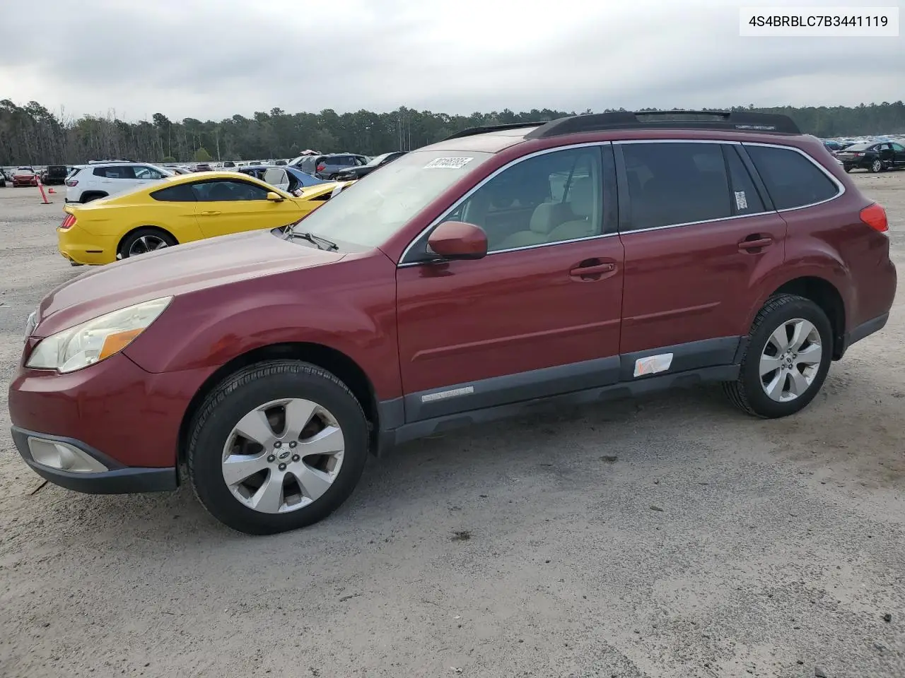 4S4BRBLC7B3441119 2011 Subaru Outback 2.5I Limited