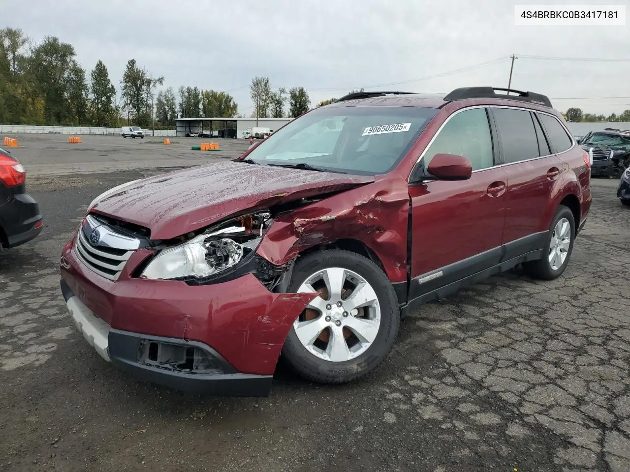 4S4BRBKC0B3417181 2011 Subaru Outback 2.5I Limited