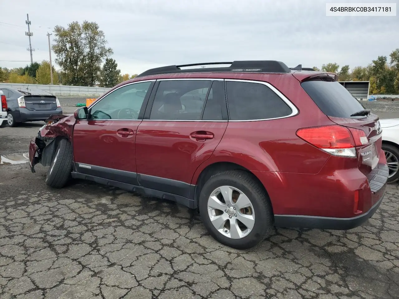 4S4BRBKC0B3417181 2011 Subaru Outback 2.5I Limited