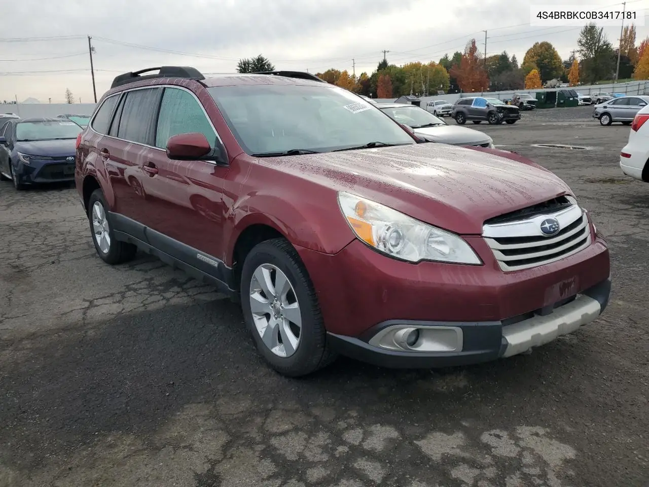 4S4BRBKC0B3417181 2011 Subaru Outback 2.5I Limited