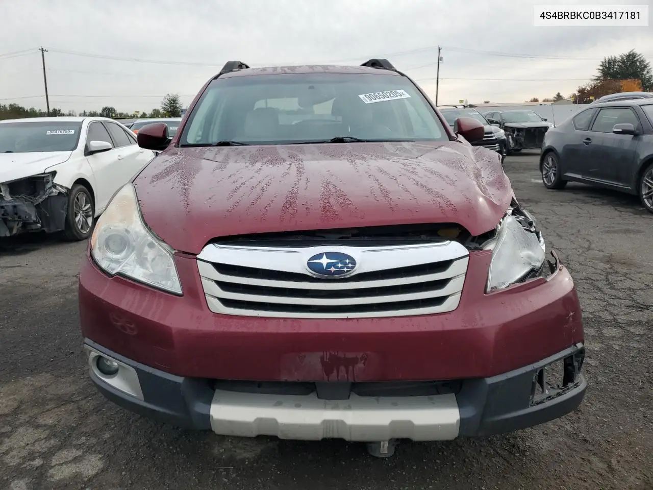 4S4BRBKC0B3417181 2011 Subaru Outback 2.5I Limited