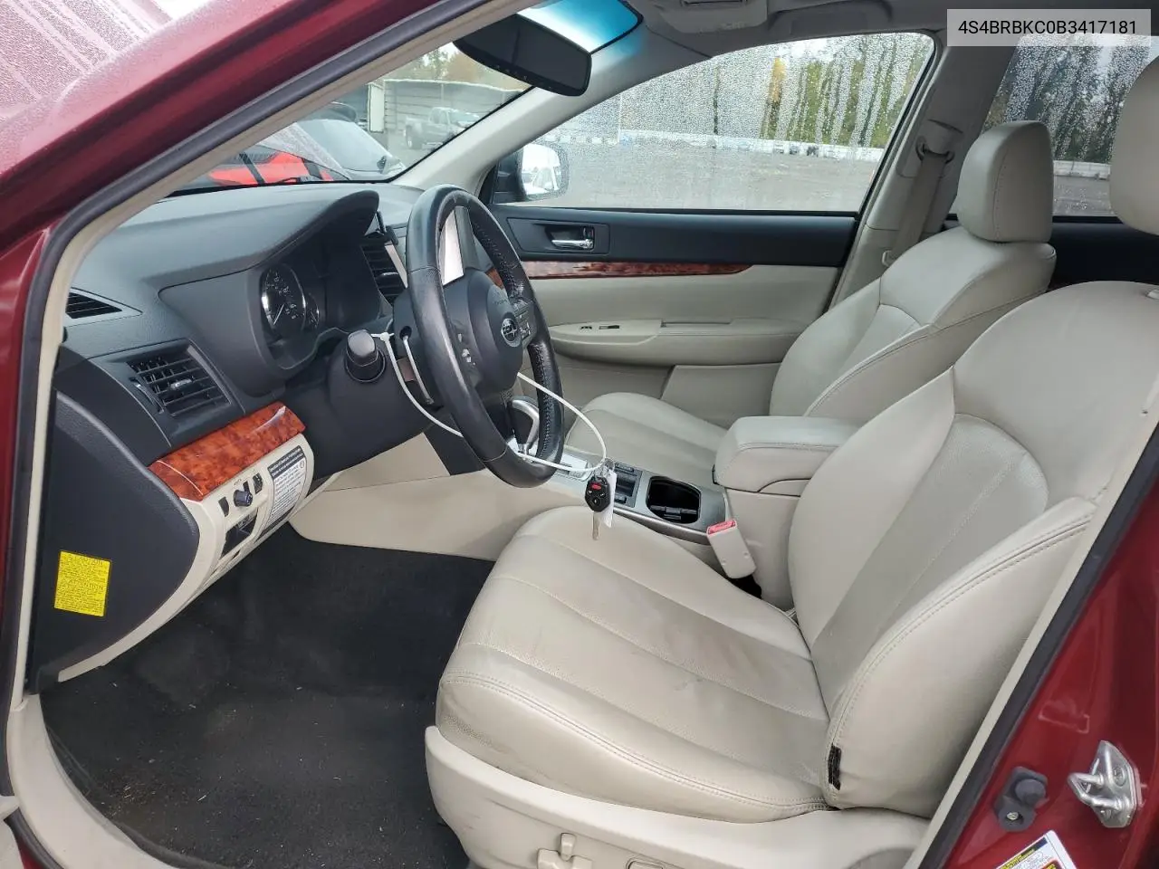 4S4BRBKC0B3417181 2011 Subaru Outback 2.5I Limited