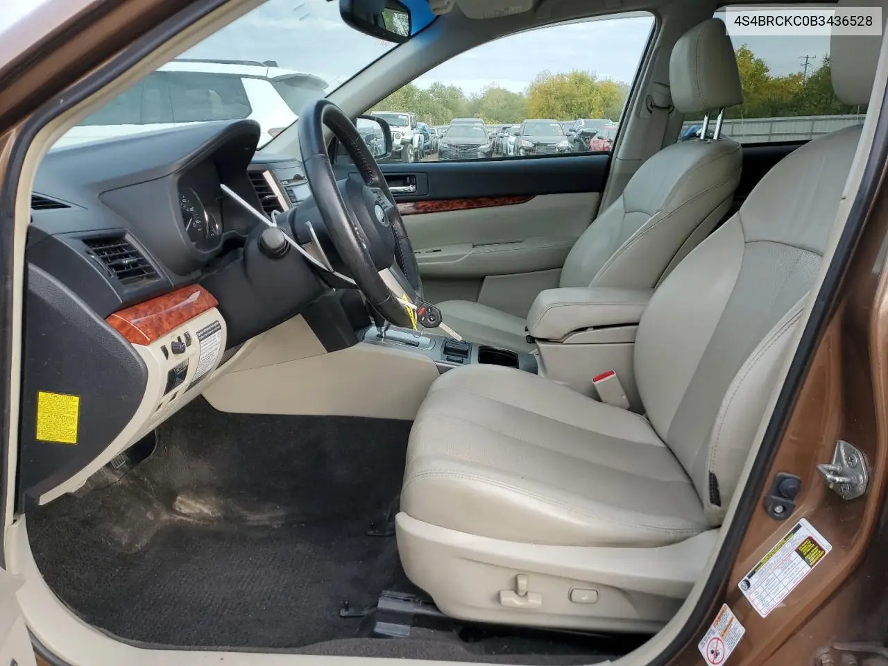 4S4BRCKC0B3436528 2011 Subaru Outback 2.5I Limited