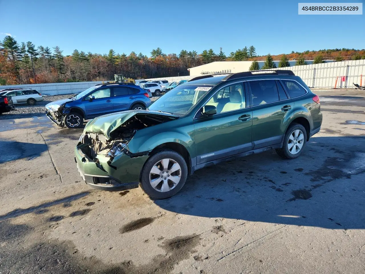 4S4BRBCC2B3354289 2011 Subaru Outback 2.5I Premium
