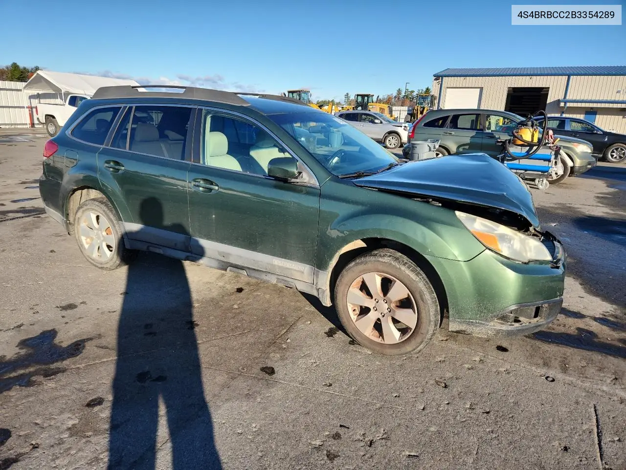 4S4BRBCC2B3354289 2011 Subaru Outback 2.5I Premium