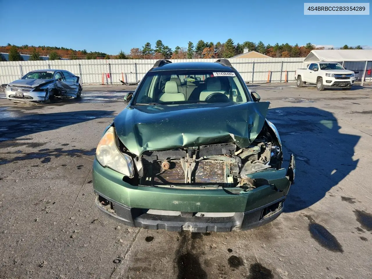4S4BRBCC2B3354289 2011 Subaru Outback 2.5I Premium