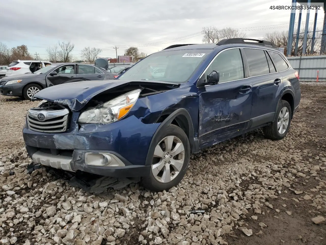 4S4BRCKC3B3354292 2011 Subaru Outback 2.5I Limited