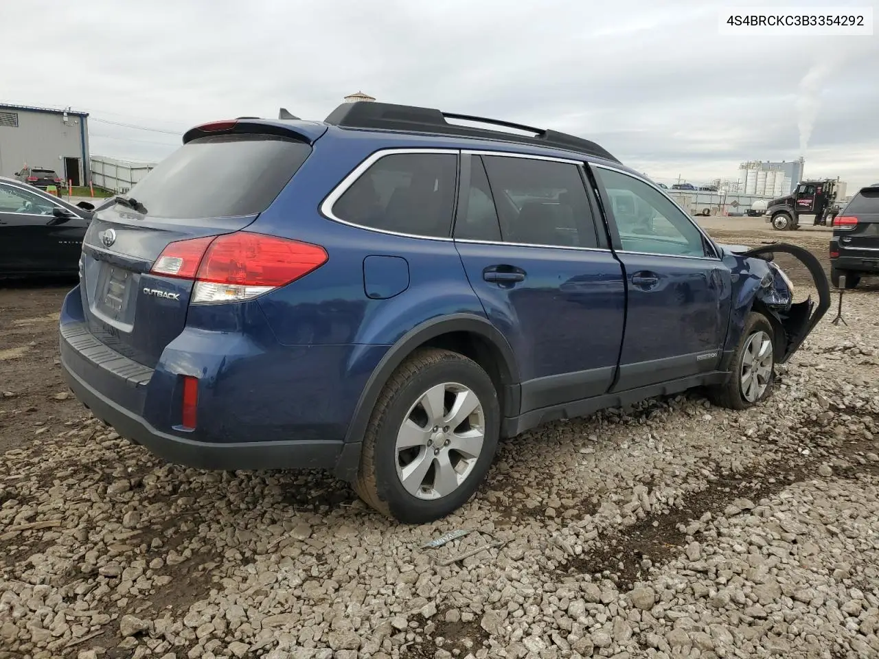 4S4BRCKC3B3354292 2011 Subaru Outback 2.5I Limited