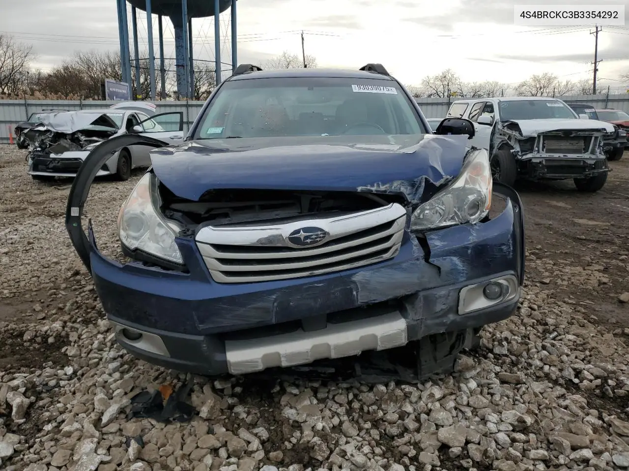 4S4BRCKC3B3354292 2011 Subaru Outback 2.5I Limited