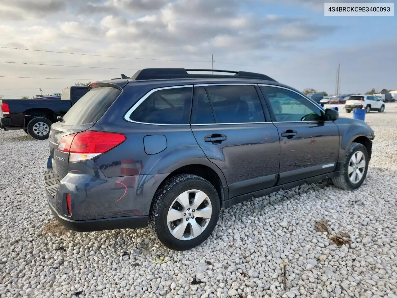 4S4BRCKC9B3400093 2011 Subaru Outback 2.5I Limited