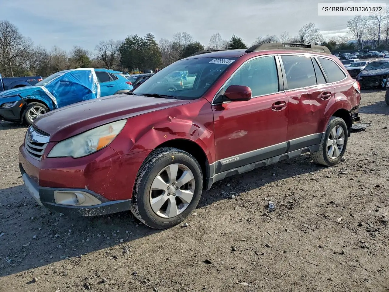 4S4BRBKC8B3361572 2011 Subaru Outback 2.5I Limited