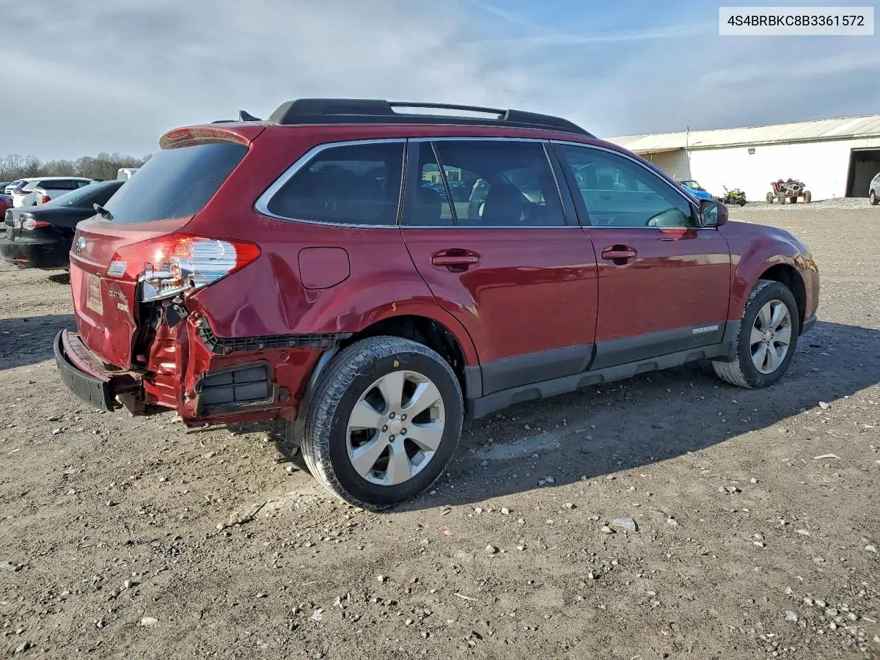 4S4BRBKC8B3361572 2011 Subaru Outback 2.5I Limited