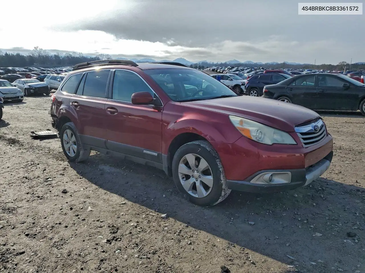 4S4BRBKC8B3361572 2011 Subaru Outback 2.5I Limited