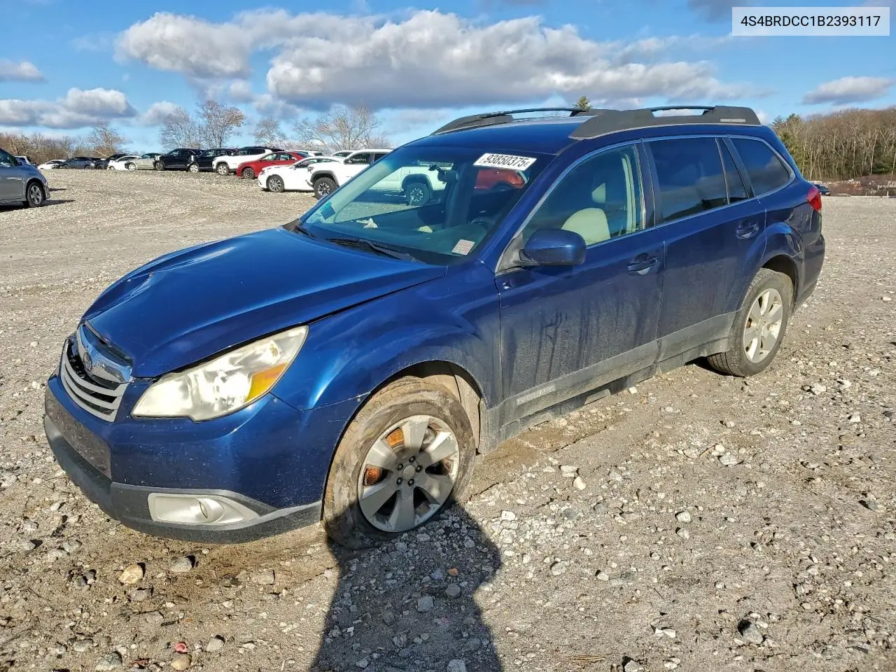 4S4BRDCC1B2393117 2011 Subaru Outback 3.6R Premium