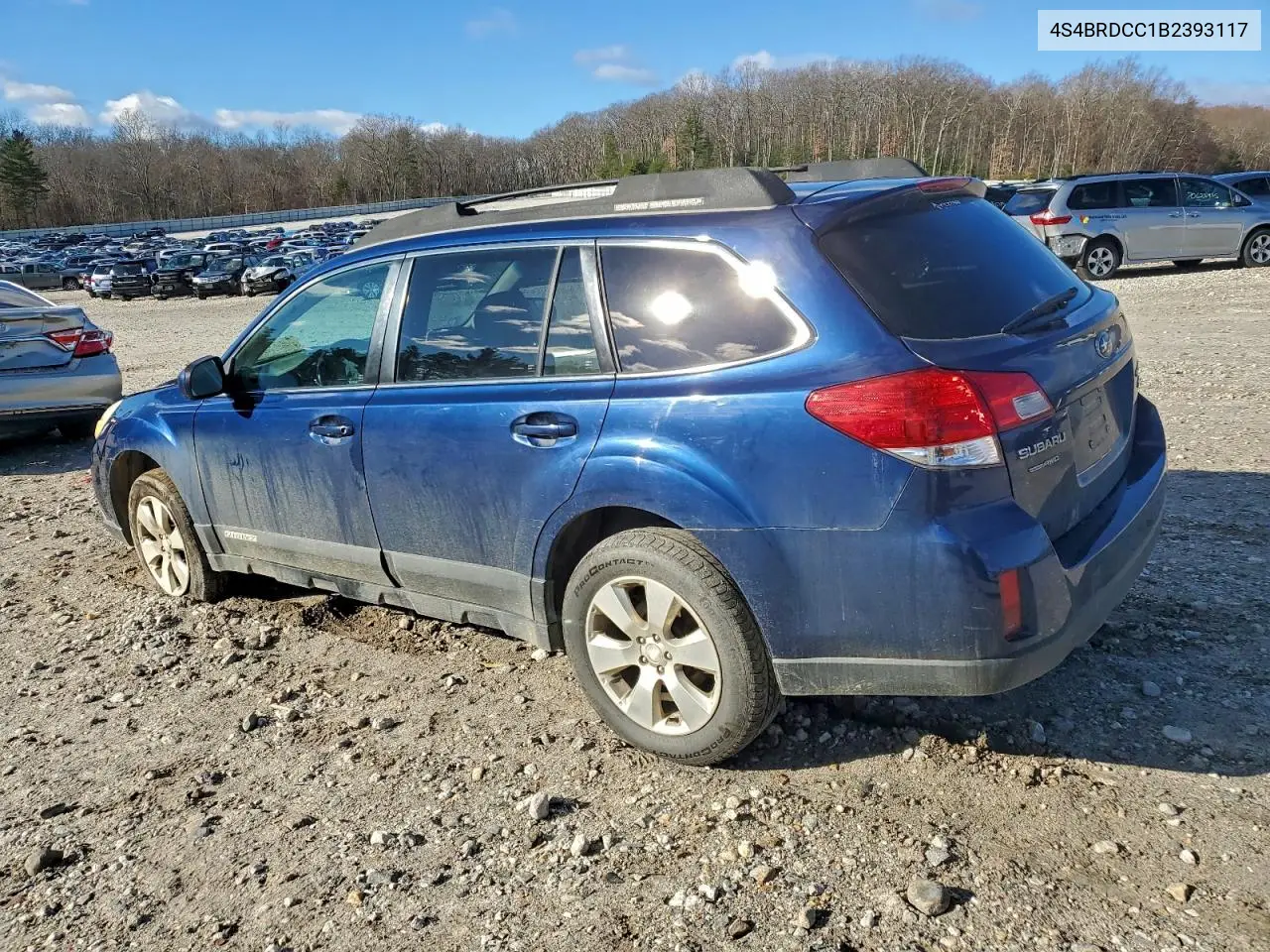 4S4BRDCC1B2393117 2011 Subaru Outback 3.6R Premium