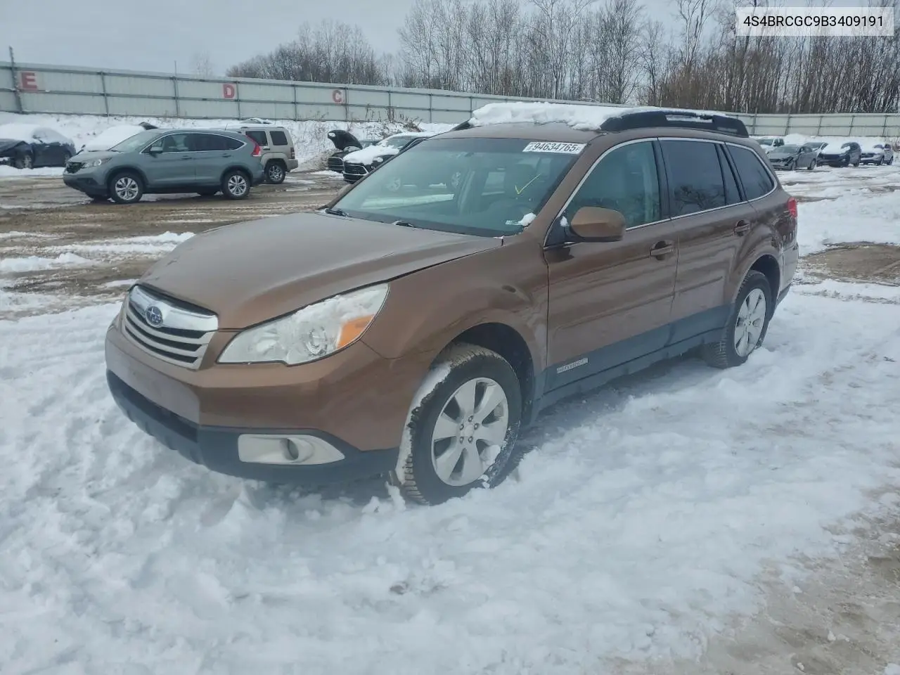 4S4BRCGC9B3409191 2011 Subaru Outback 2.5I Premium