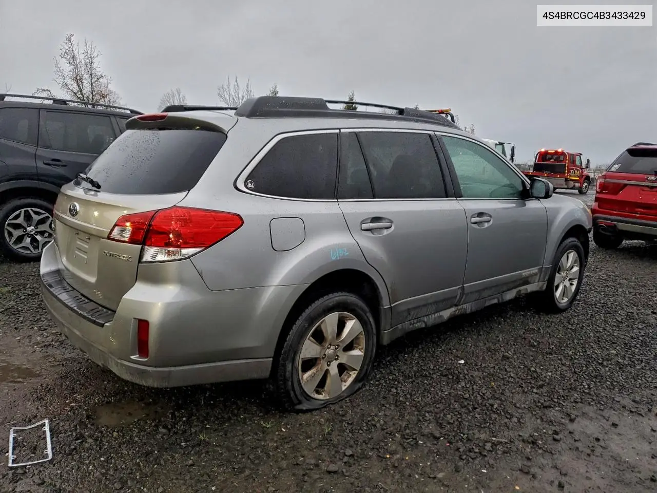 4S4BRCGC4B3433429 2011 Subaru Outback 2.5I Premium